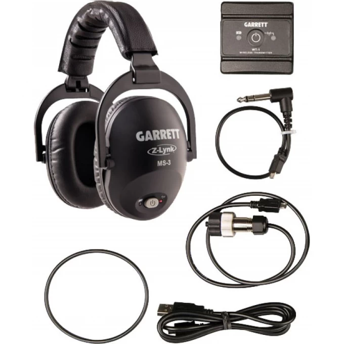 Комплект беспроводные наушники GARRETT MS-3 + беспроводной модуль для наушников GARRETT Z-LYNK WIRELESS KIT 1627720 Комплект беспроводные наушники GARRETT MS-3 + беспроводной модуль для наушников GARRETT Z-LYNK WIRELESS KIT 1627720